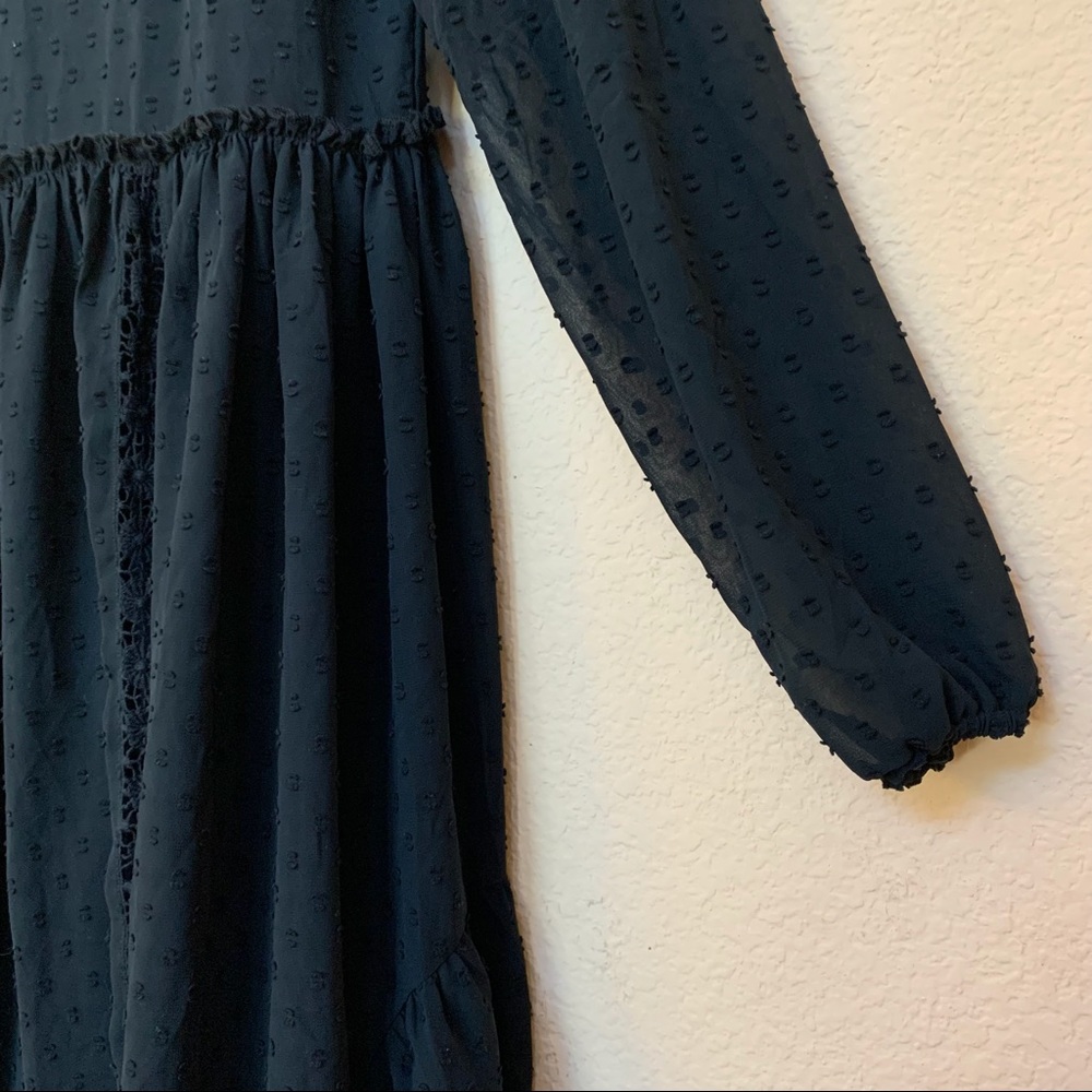 Maltida Jane Black NOSTALGIA Sheer Dot Lace Dress - Picture 9 of 16